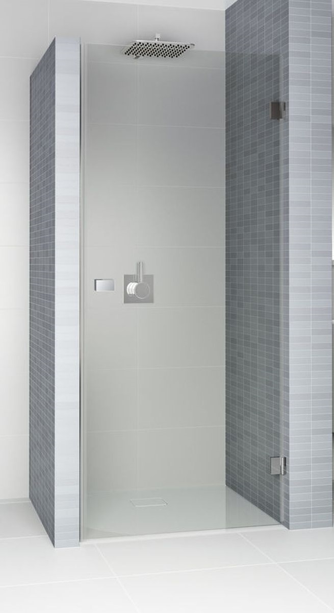 Riho Scandic douchedeur 90 cm kantelbaar zwart mat/helder glas G001006121