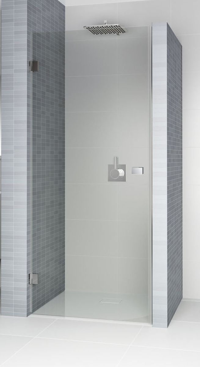 Riho Scandic douchedeur 100 cm kantelbaar zwart mat/helder glas G001007121