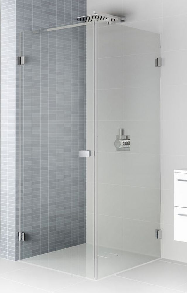 Riho Scandic douchecabine 100x100 cm vierkant zwart mat/helder glas G001047121