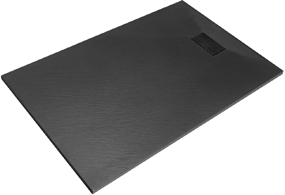 Besco Vexo rechthoekige douchebak 180x90 cm zwart BVB-180-90-P