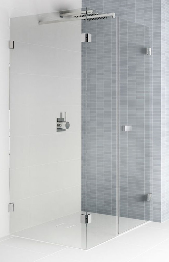 Riho Scandic douchecabine 100x100 cm vierkant zwart mat/helder glas G001092121
