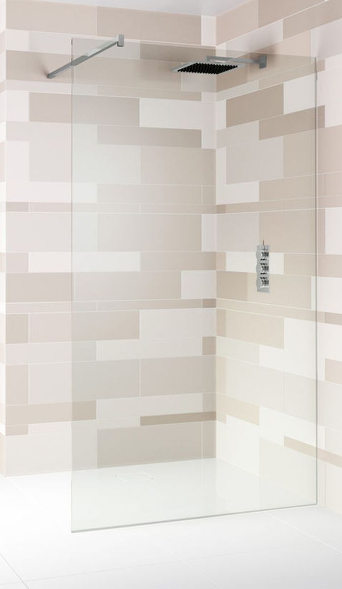 Riho Scandic douchewand 110 cm chroom glans/helder glas G001116120