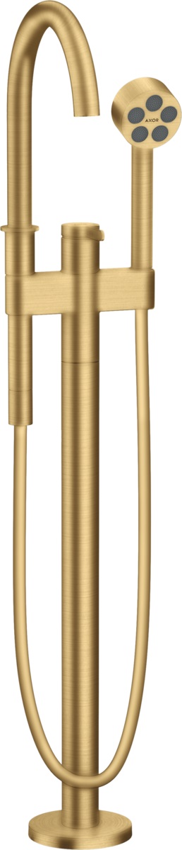Axor One bad- en douchekraan vrijstaand gouden 48440250