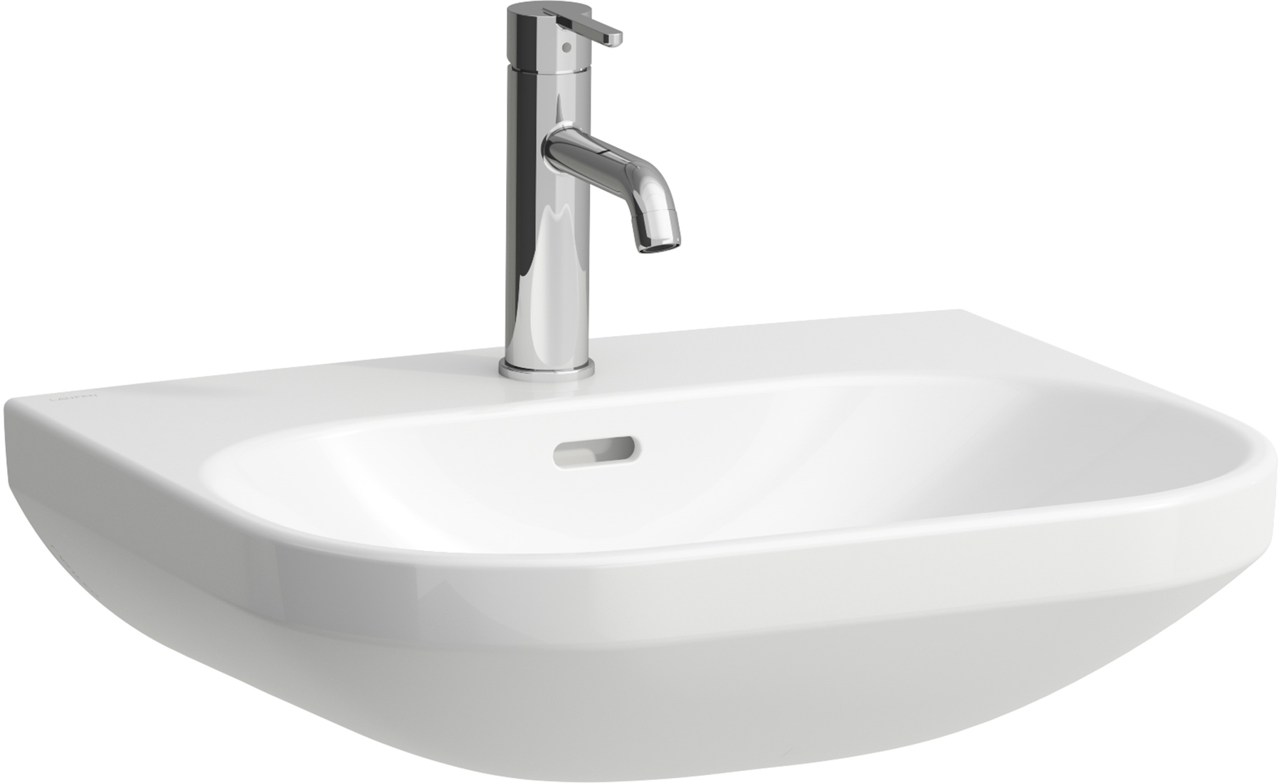Laufen Lua wastafel 55x46 cm halfrond klassiek wit glans H8110814001091
