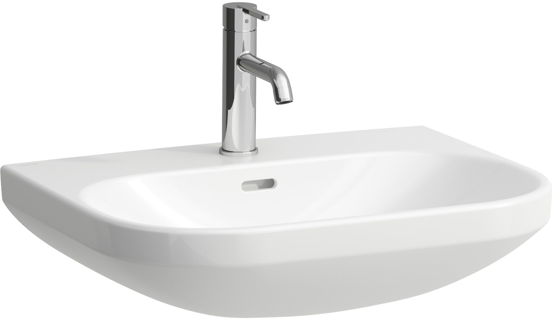 Laufen Lua wastafel 60x46 cm halfrond klassiek wit glans H8110830001041