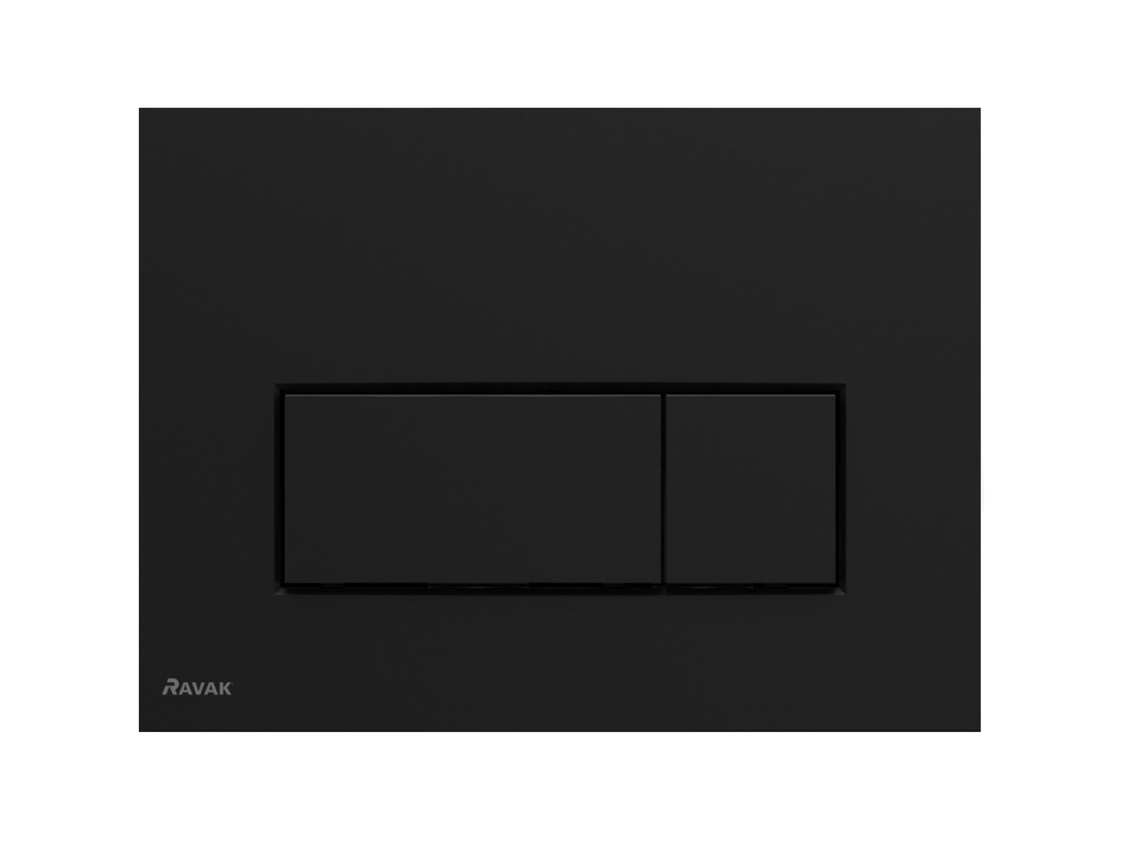 Ravak Uni Slim spoelknop voor het toilet zwart X01744