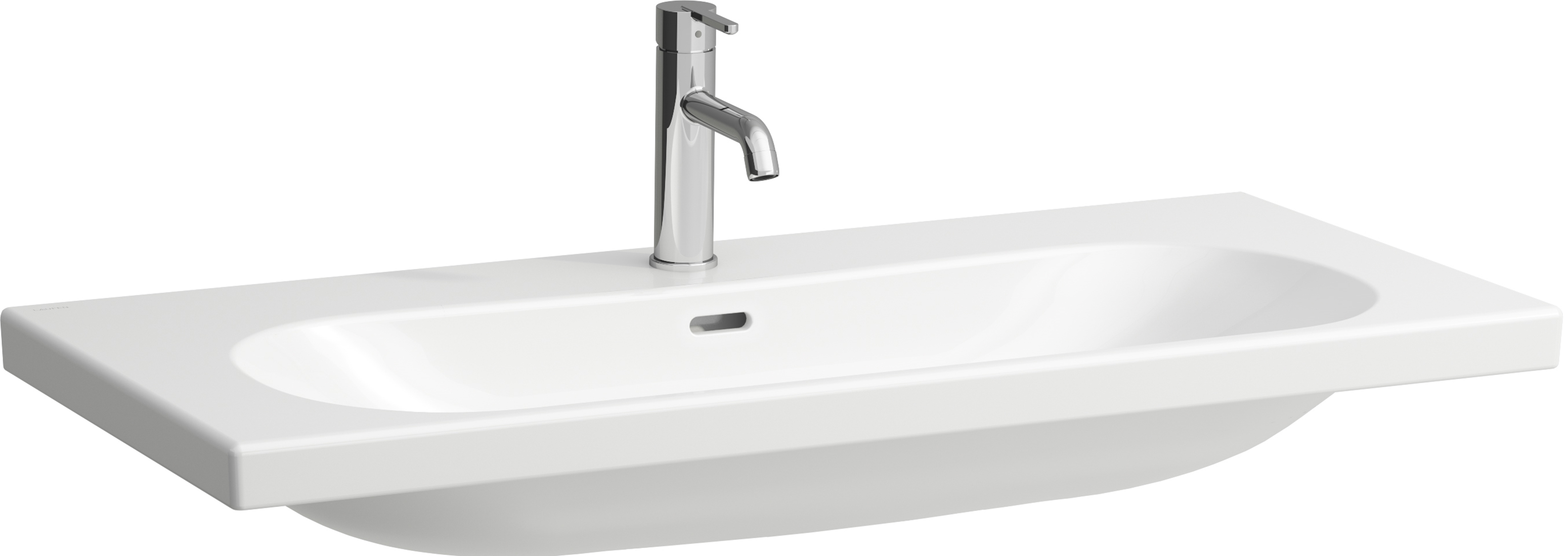 Laufen Lua wastafel 100x46 cm rechthoekig klassiek wit glans H8100894001071