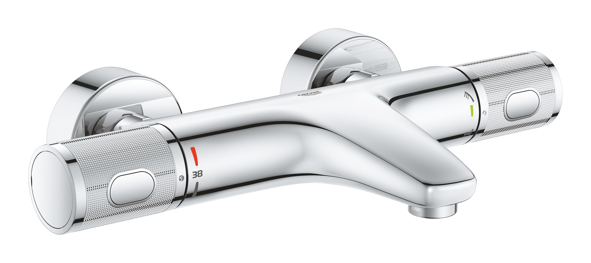 Grohe Precision Feel bad- en douchekraan wand met thermostaat chroom 34788000