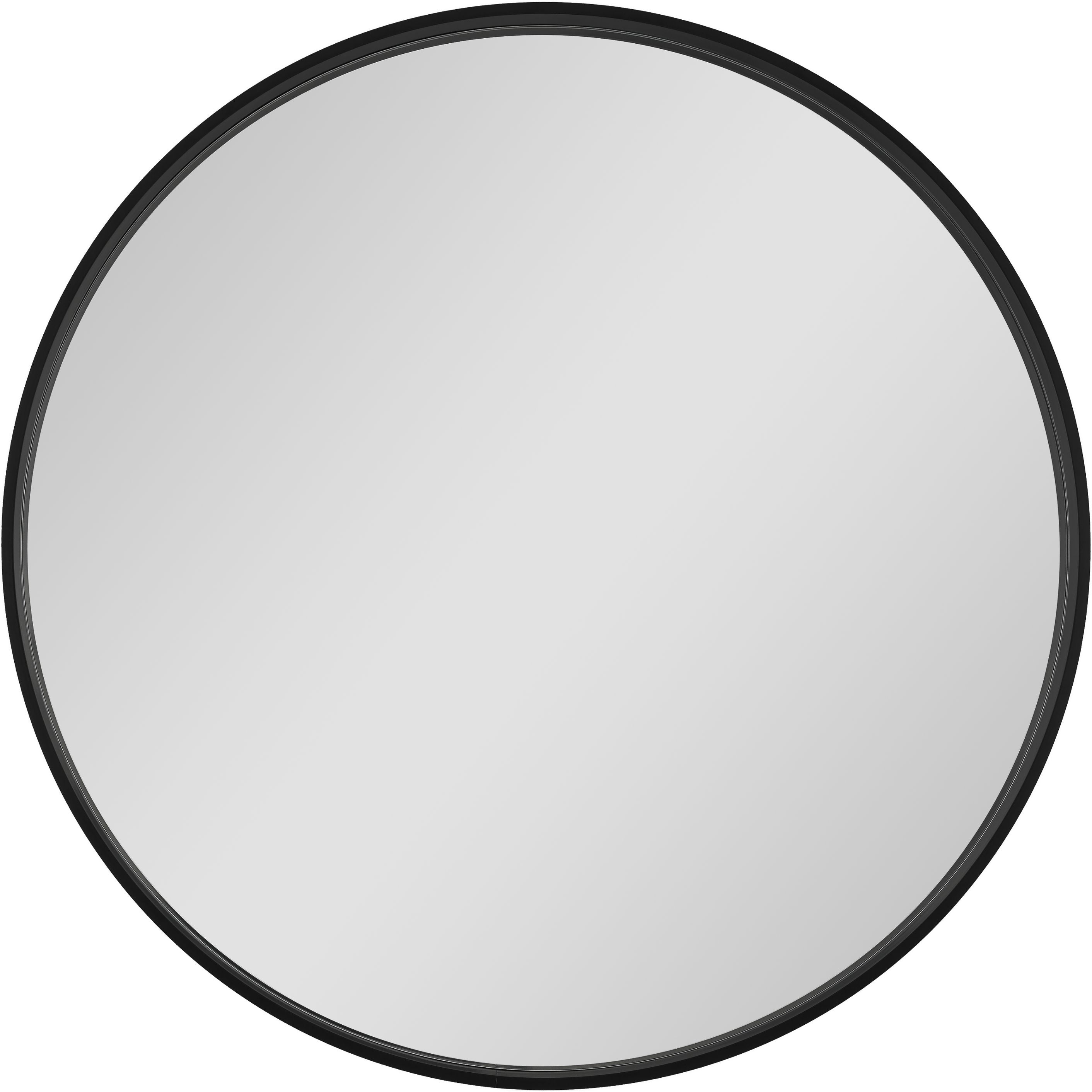 Dubiel Vitrum Oslo spiegel 60x60 cm rond zwart 5905241010854