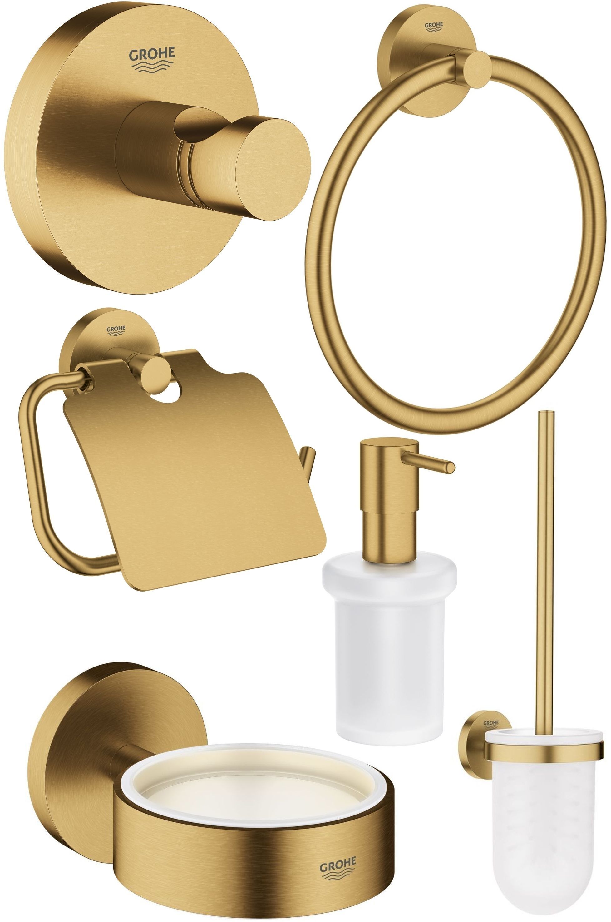 Set toiletborstel Grohe Essentials 40374GN1, toiletpapierhouder Grohe Essentials 40367GN1, 40369GN1, 40365GN1, 40394GN1, 40364GN1