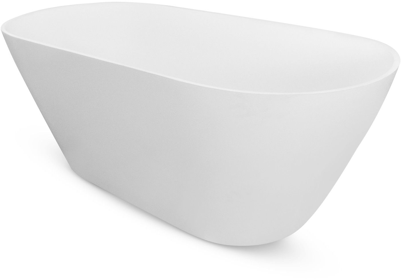 Besco Moya vrijstaand bad 159x68.4 cm ovaal wit #WMD-160-MKB