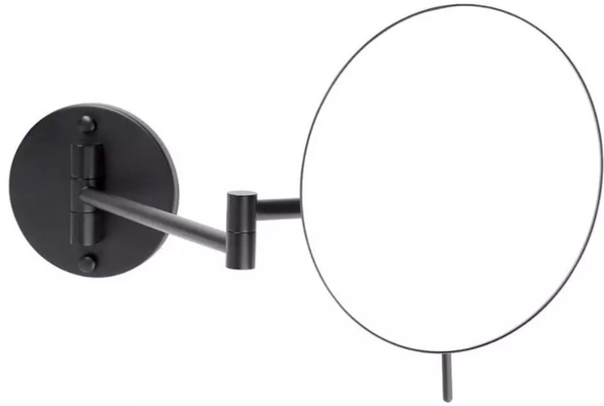 Stella make-upspiegel 28x20.5 cm rond zwart 22.01430-B