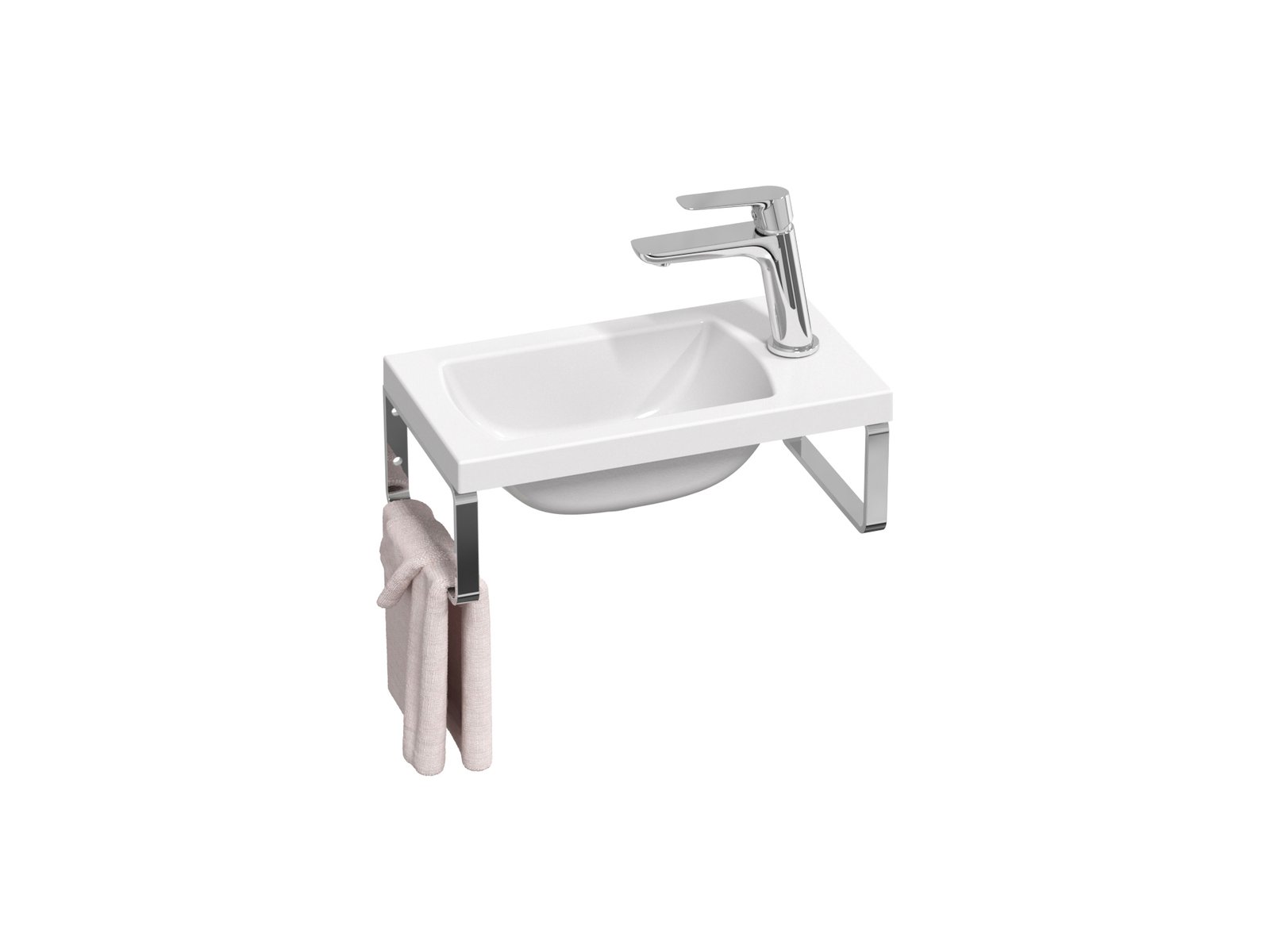 Ravak Classic II wastafel 40x22 cm rechthoekig meubel wit glans XJX01140004
