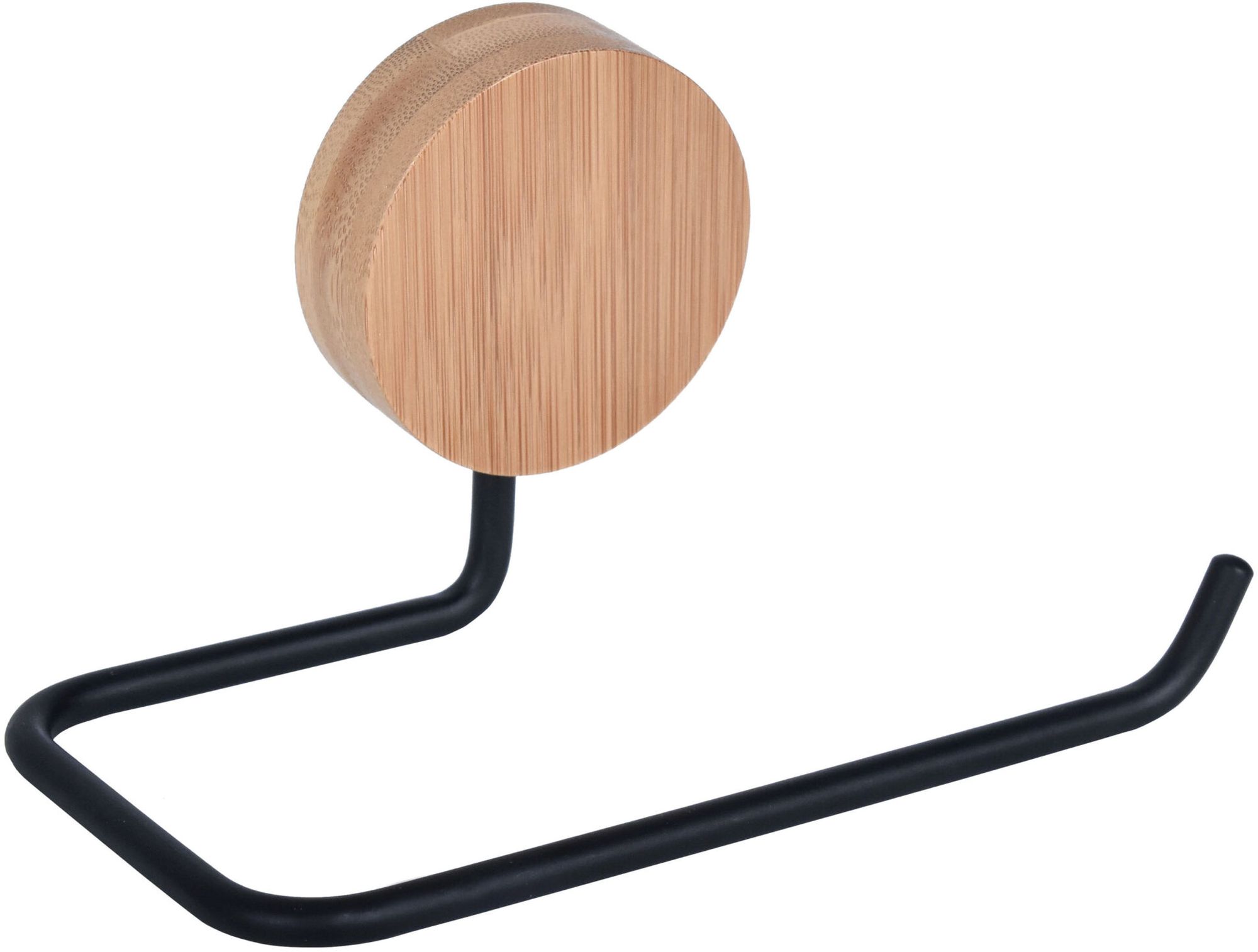 BISK Umbra toiletpapierhouder zwart-hout 08217
