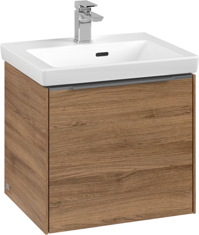 Villeroy & Boch Subway 3.0 kast 47.3x39.2x42.9 cm hangend onder de wastafel eik C580L0RH