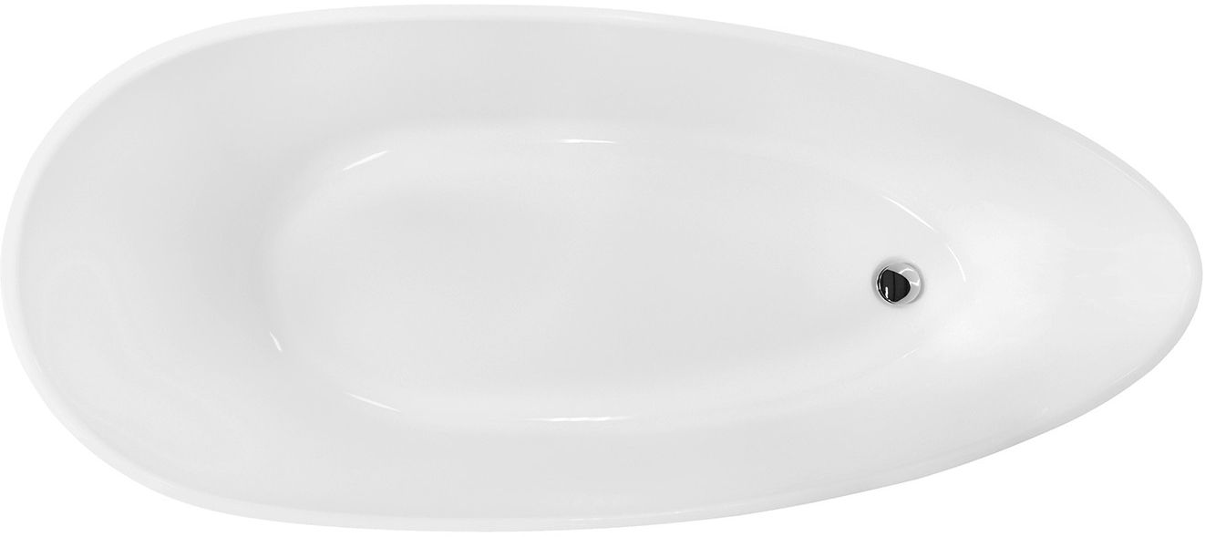 Besco Goya vrijstaand bad 140.5x62.5 cm ovaal wit #WMMB-140GKB