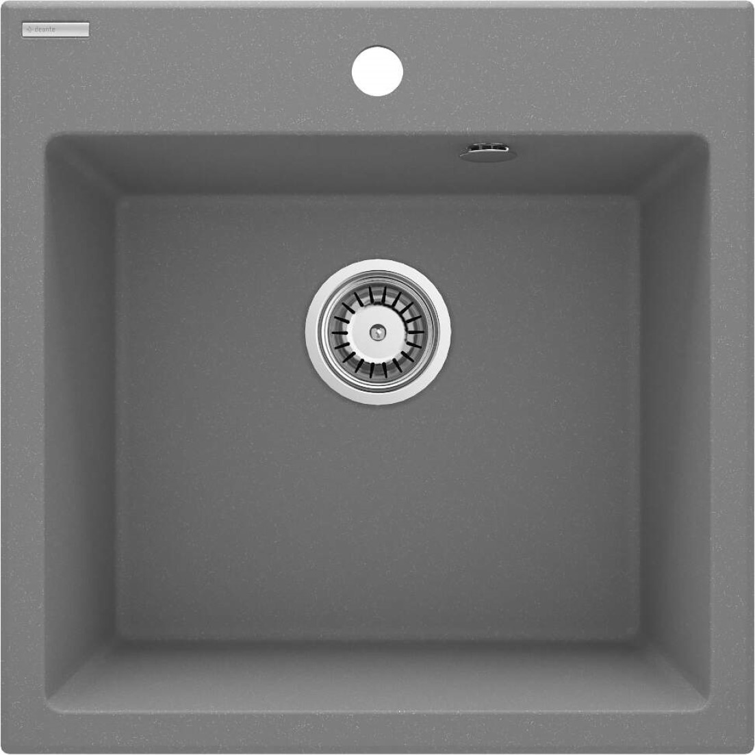 Deante Evora spoelbak van graniet 50x50 cm grijs/grafiet/onyx ZQJ_S103