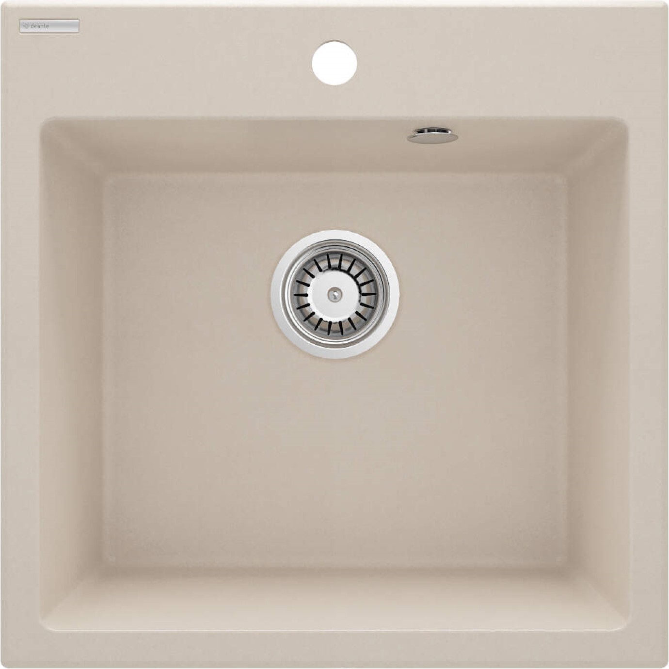 Deante Evora spoelbak van graniet 50x50 cm beige ZQJ_5103