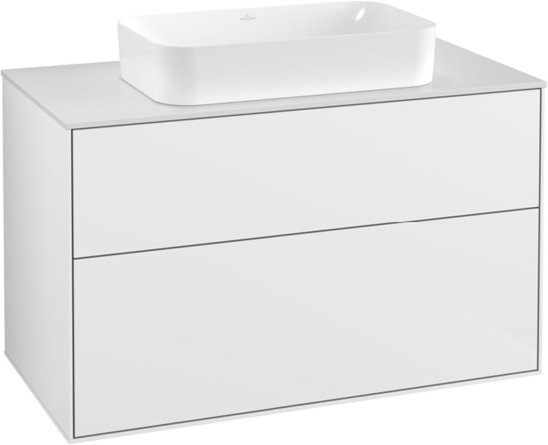 Villeroy & Boch Finion kast 100x50.1x60.3 cm hangend onder de wastafel wit F23100GF