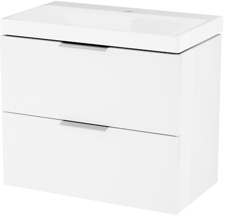 Excellent Blanko kast 65x37x58.5 cm hangend onder de wastafel wit MLEX.6301.640.WH