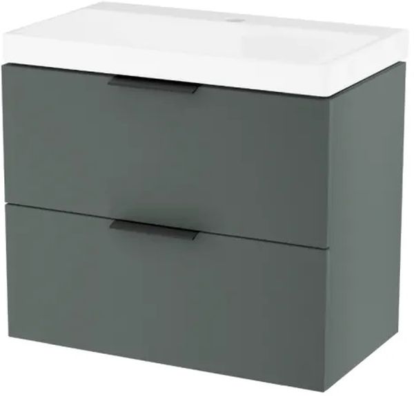Set kast Excellent Blanko MLEX.6301.640.GN, wastafel Excellent Blanko CENL.6317.650.WH, MLEX.6303.SET.BL