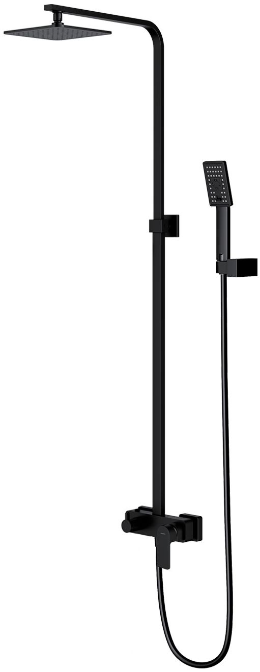 Omnires Baretti doucheset wand zwart BA7844BL