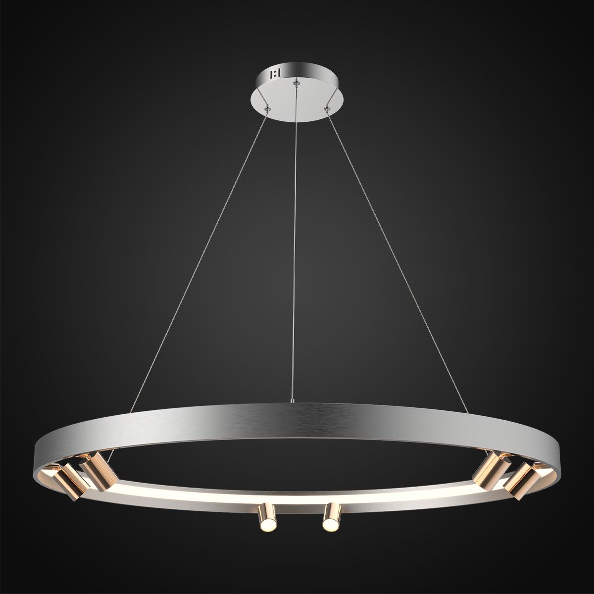 Altavola Design Spectra hanglamp x67 W gouden-grijs/askleur LA114/P_90_6+1_grey_gold
