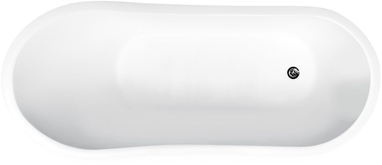 Besco Gloria vrijstaand bad 160x68 cm ovaal tweekleurig #WMMC-160GL
