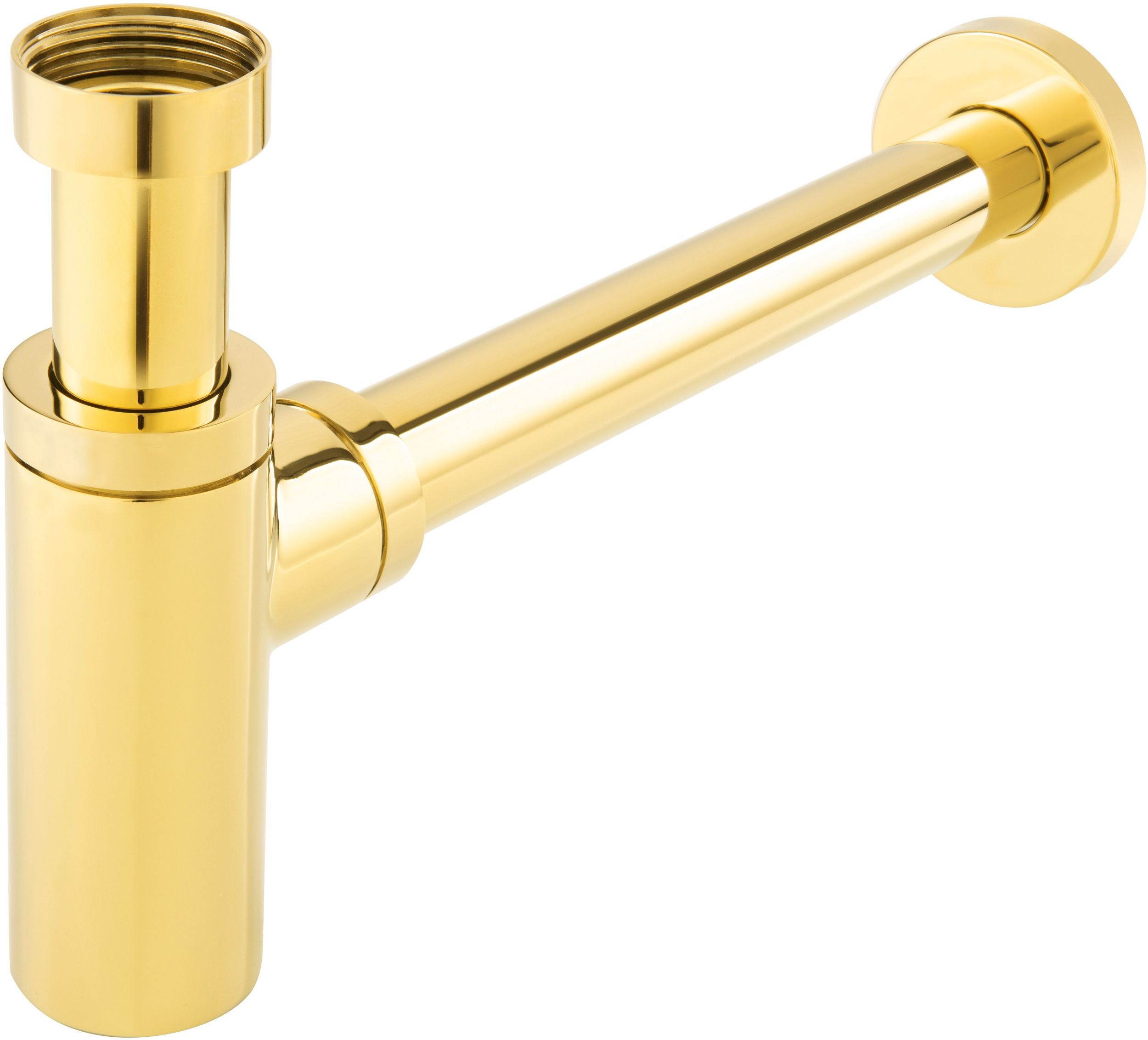 FDesign Kleome wastafelsifon flessengroen gouden FD7-203-55