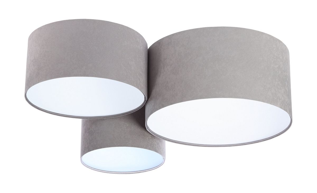 BPS Koncept Plafoniady plafond 3x60 W wit-grijs 080-012