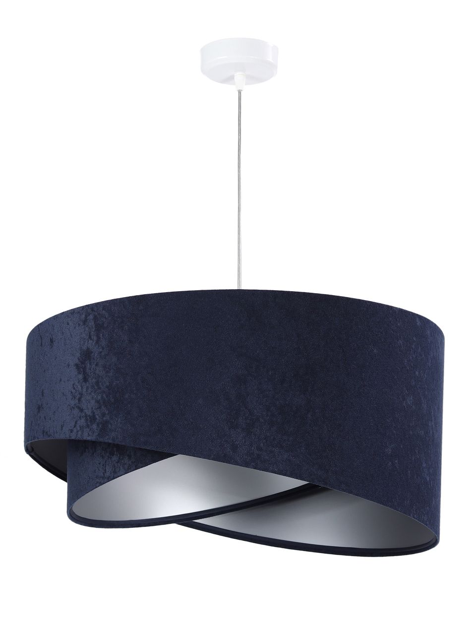 BPS Koncept Galaxy hanglamp 1x60 W zilveren-marineblauw 060-043