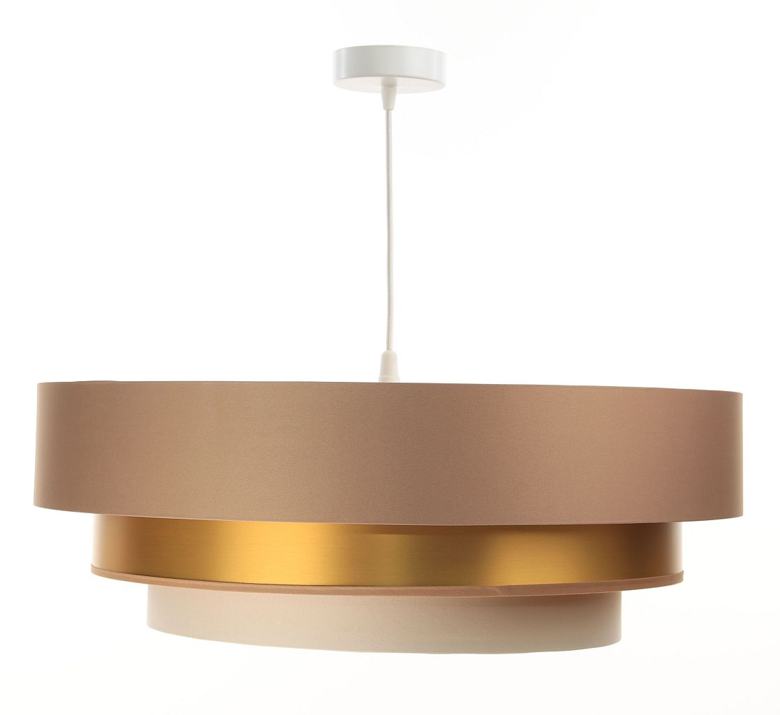 BPS Koncept Triniti hanglamp 1x60 W gouden-crème-beige 050-089-60