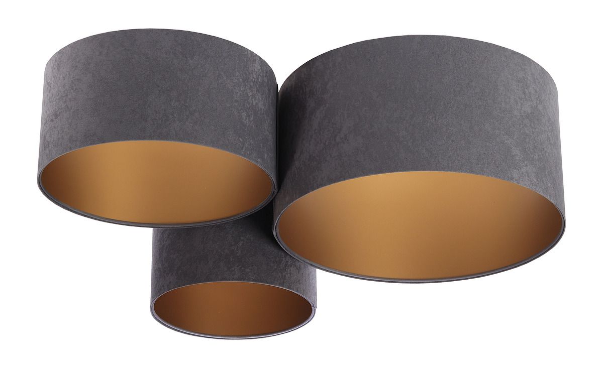 BPS Koncept Plafoniady plafond 3x60 W gouden-grafiet 080-053