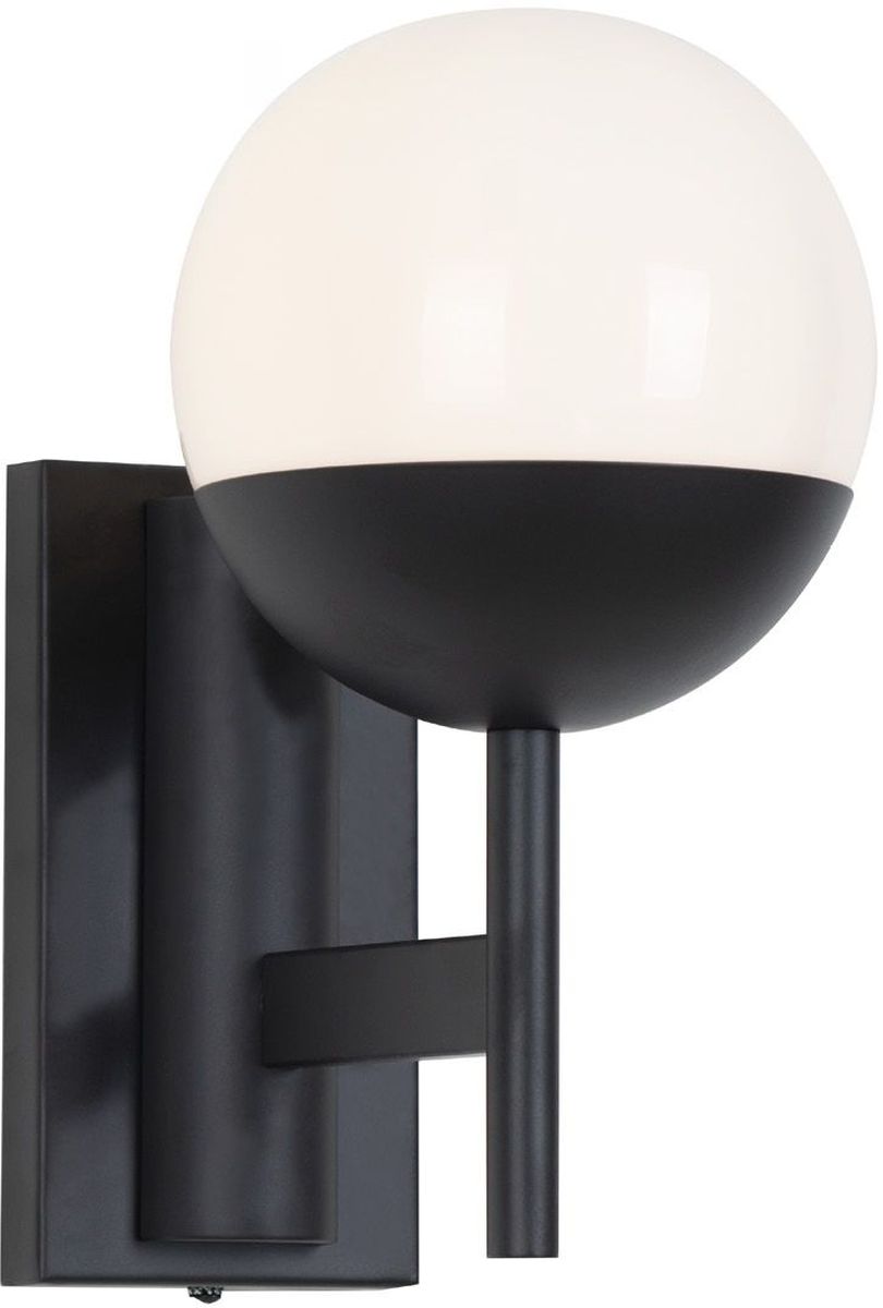 MaxLight Dallas wandlamp 1x40 W wit-zwart W0255