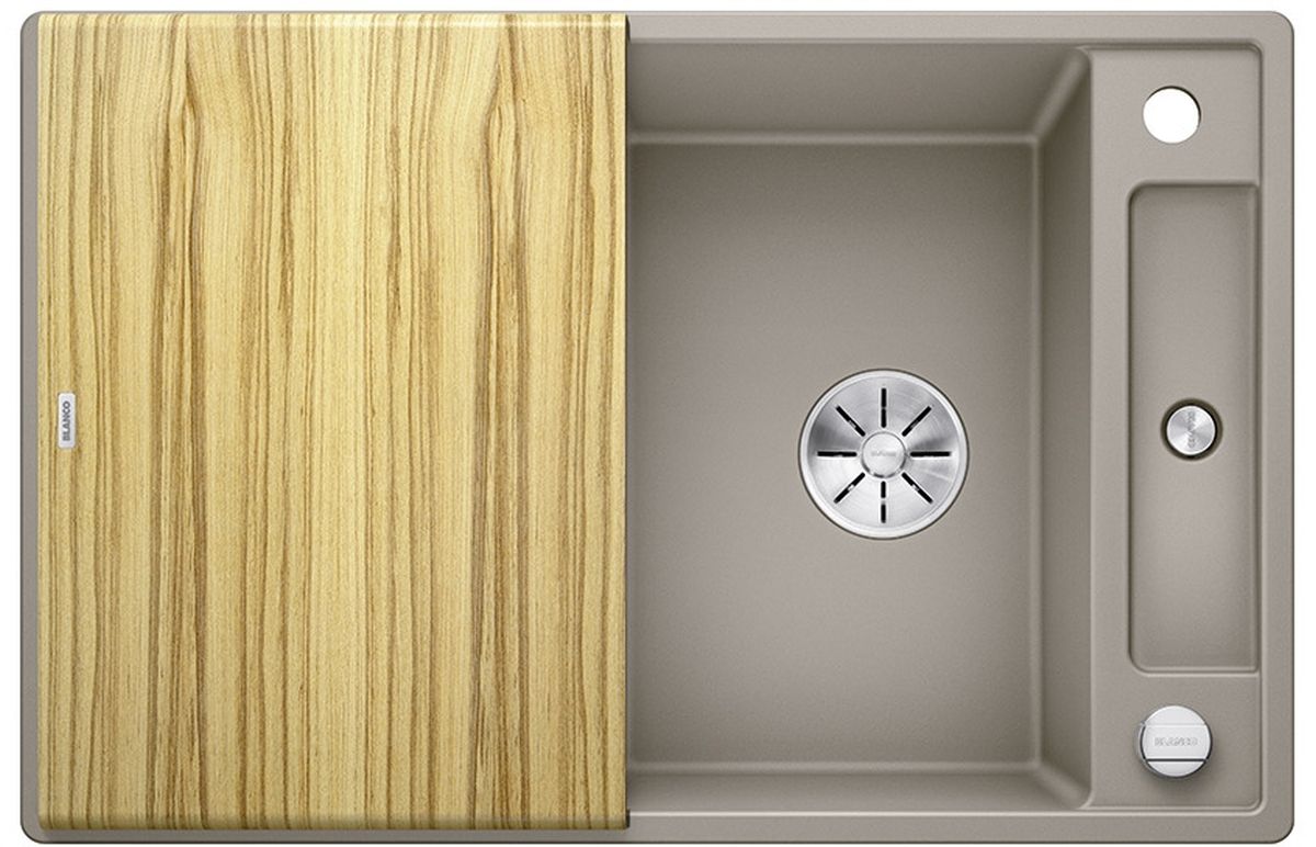 Blanco Axia III 45 S spoelbak van graniet 78x51 cm beige 523180