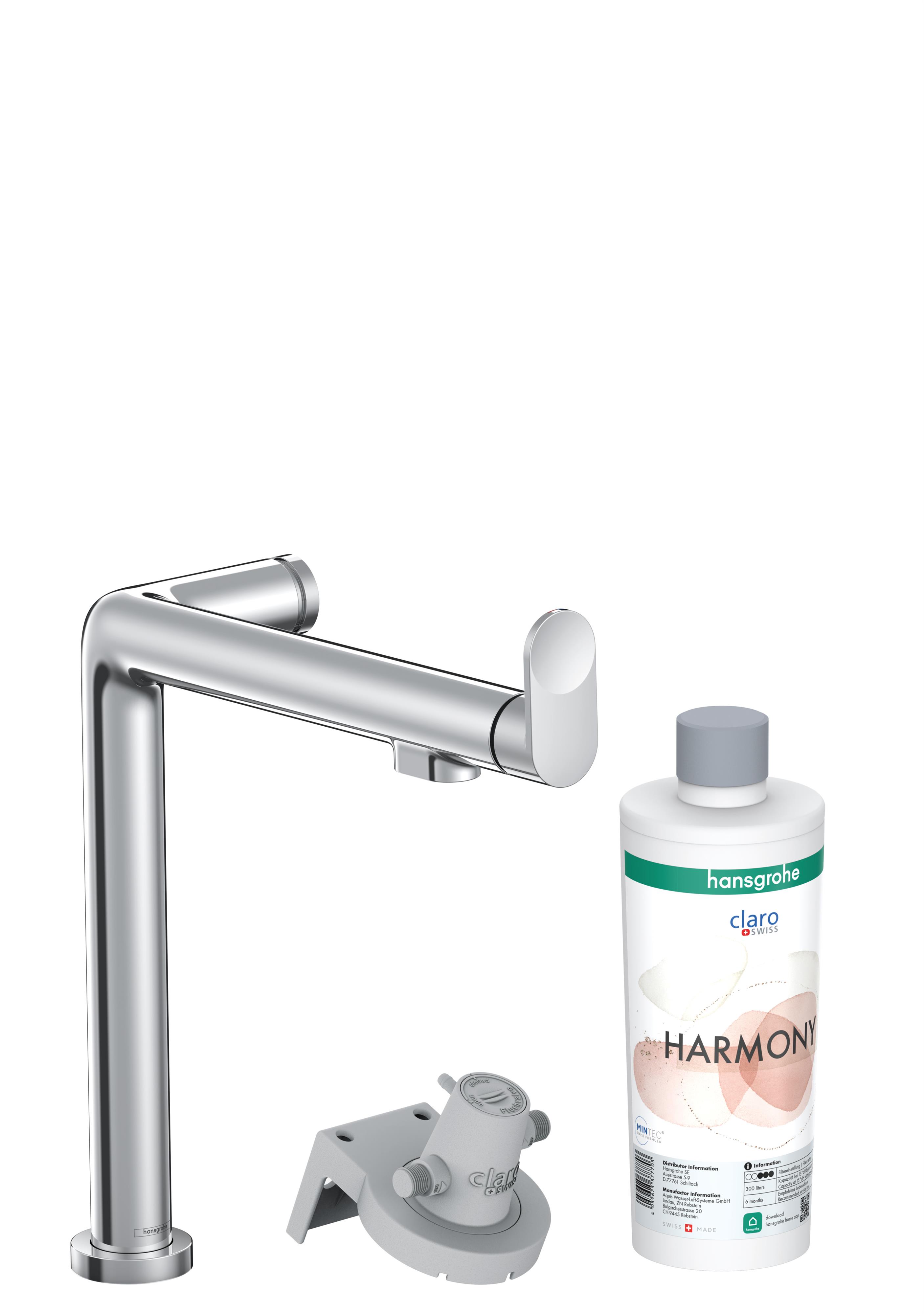 Hansgrohe Aqittura M91 keukenkraan met filter staand chroom 76802000