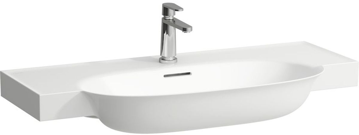 Laufen The New Classic wastafel 100x48 cm halfrond klassiek-meubel wit glans H8138570001081