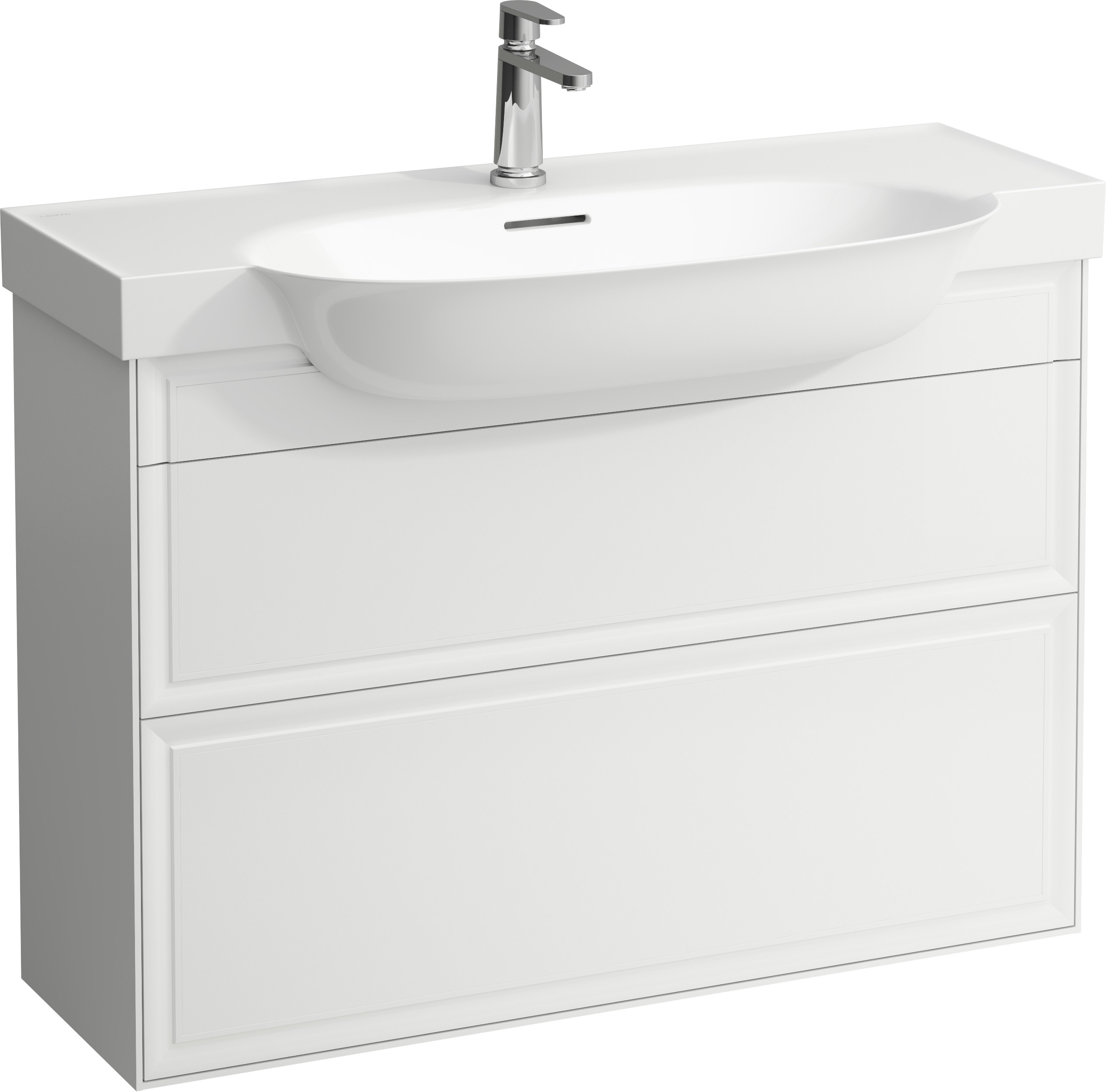 Laufen The New Classic kast 97.6x31.6x67.7 cm hangend onder de wastafel wit H4060920851701