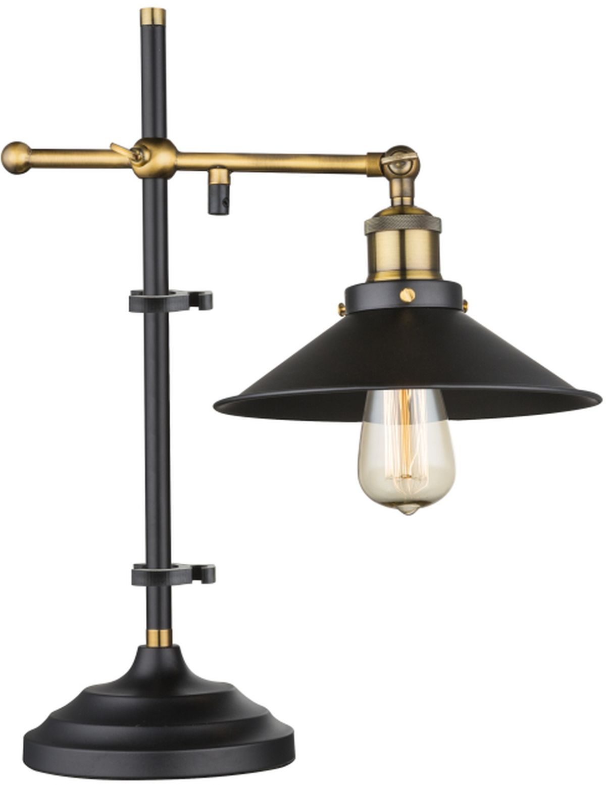 Globo Lighting Lenius tafellamp 1x60 W zwart-gouden 15053T