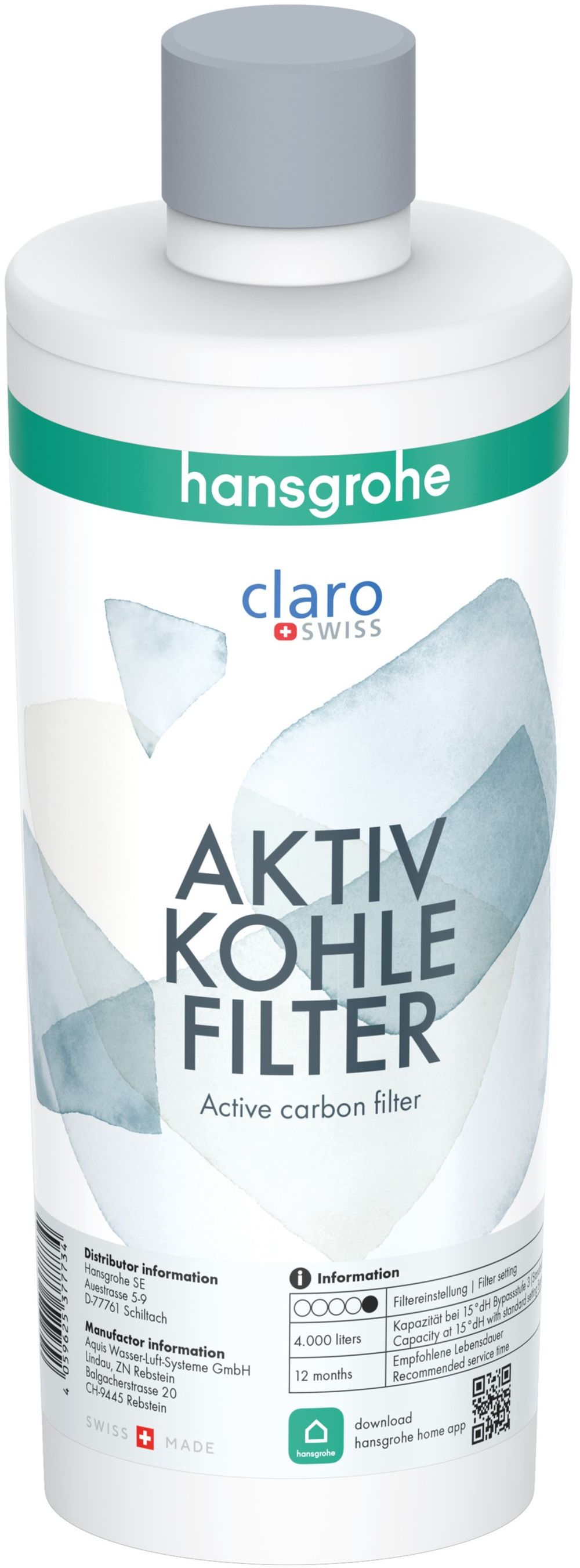 Hansgrohe koolstoffilter 76814000