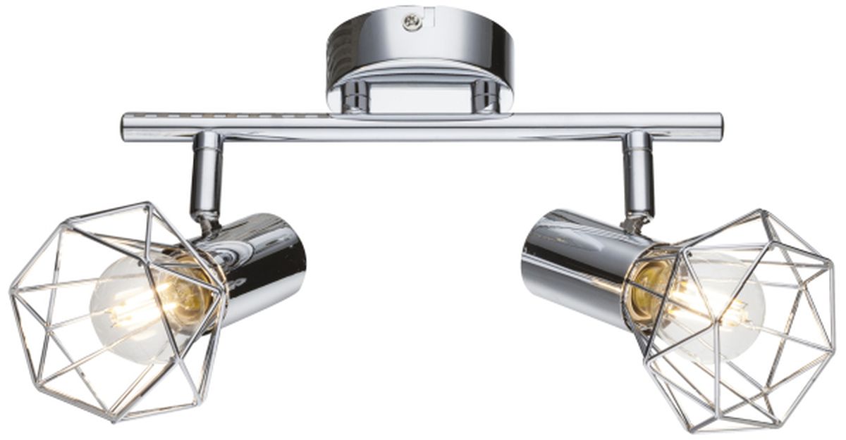Globo Lighting Xara I plafondlamp 2x40 W chroom 54802-2