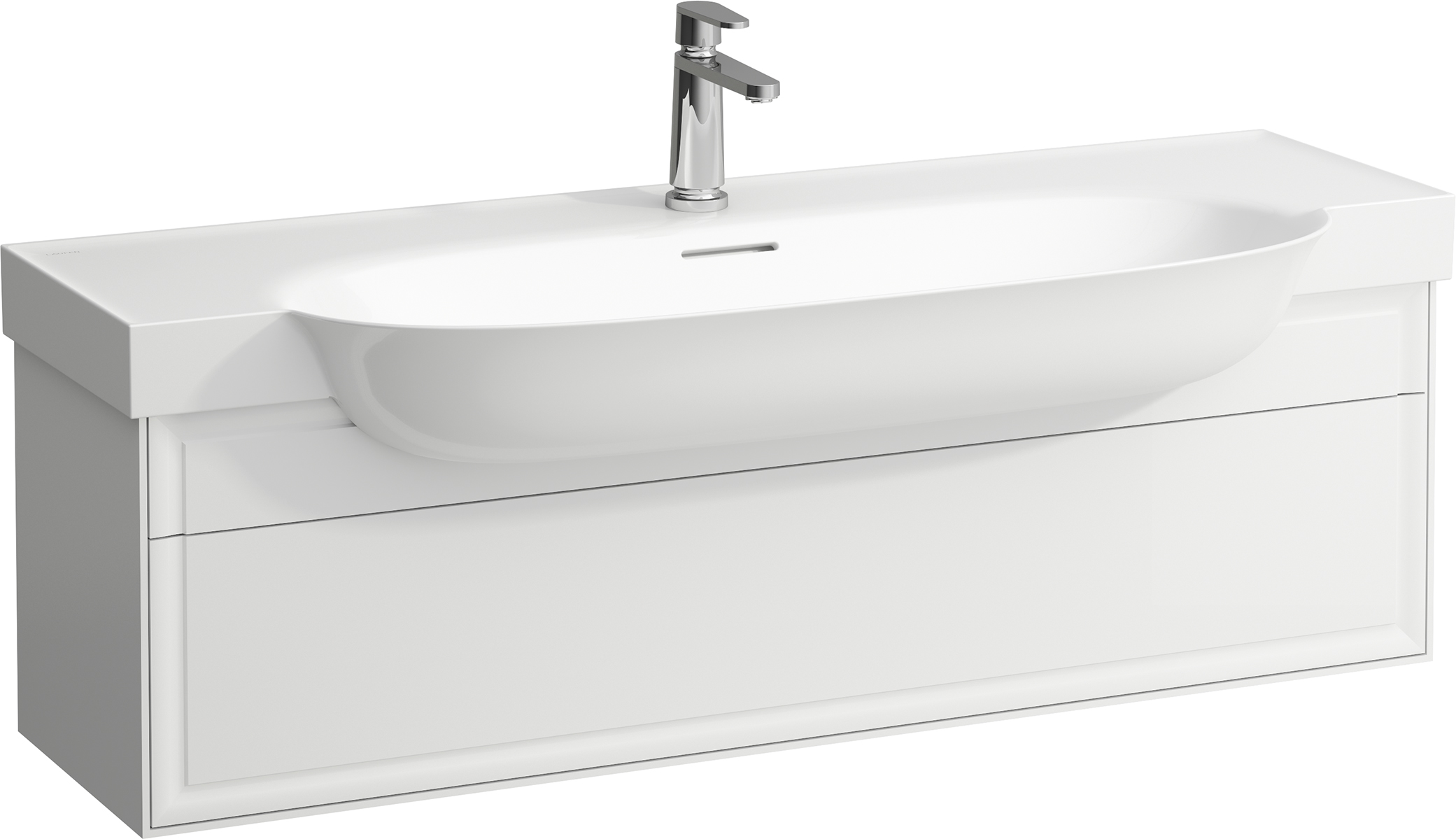Laufen The New Classic kast 117.6x31.6x34.4 cm hangend onder de wastafel wit H4060510856311