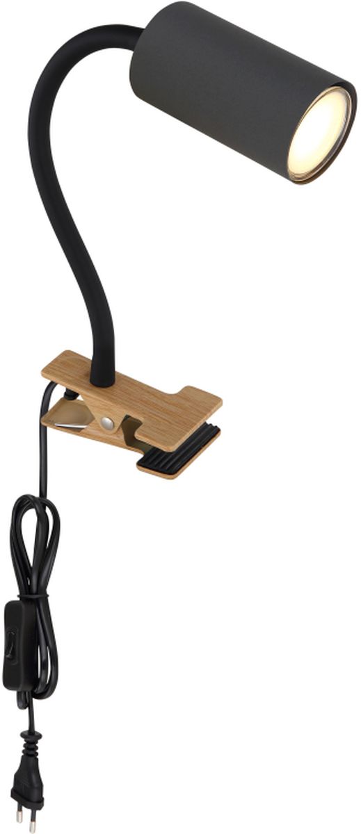 Globo Lighting Robby bureaulamp 1x25 W hout-grafiet 57911KG