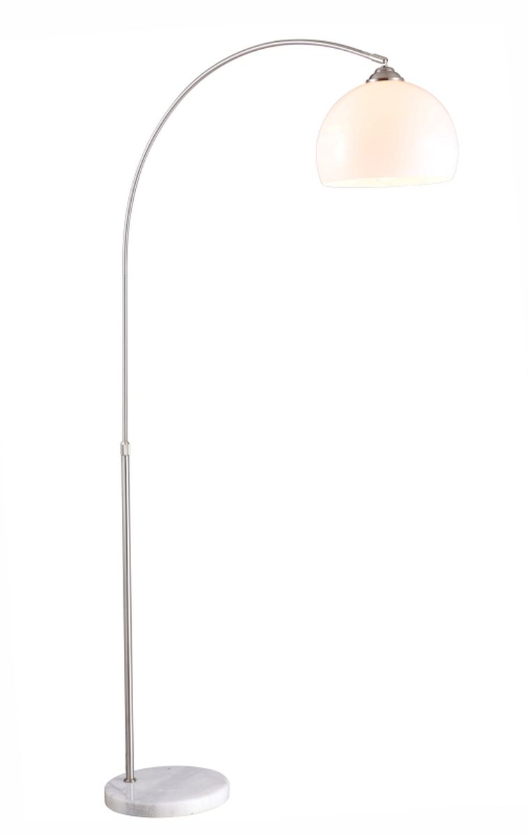 Globo Lighting Newcastle staanlamp 1x40 W wit-satijn-marmer 58227