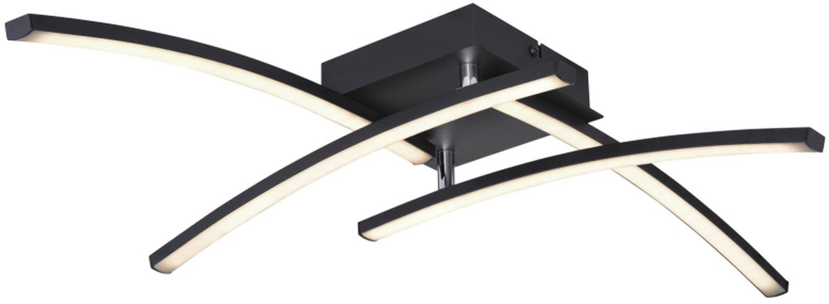 Globo Lighting Tansy I plafondlamp 1x24 W zwart-opaal 67129-24