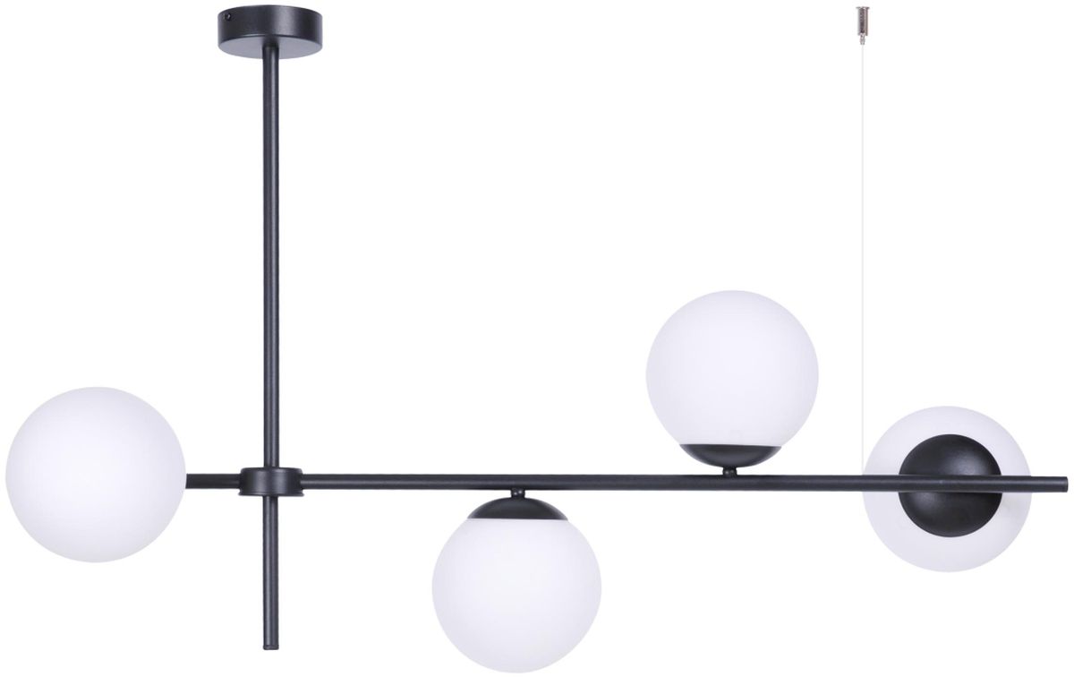 Kaja Vuelta plafondlamp 4x40 W wit-zwart K-4736
