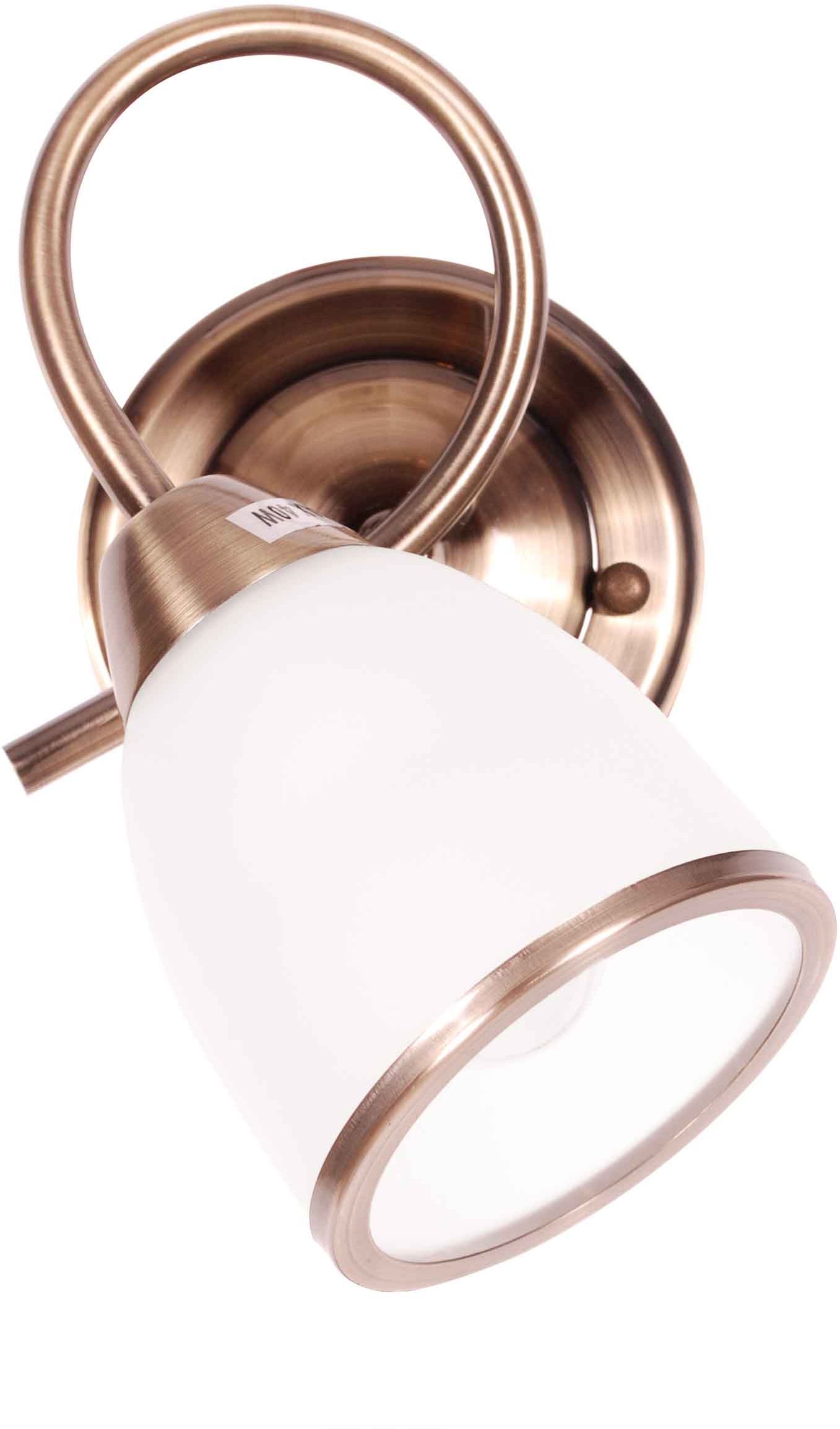 Kaja Samira wandlamp 1x40 W wit-edelroest K-JSL-8090/1WAB