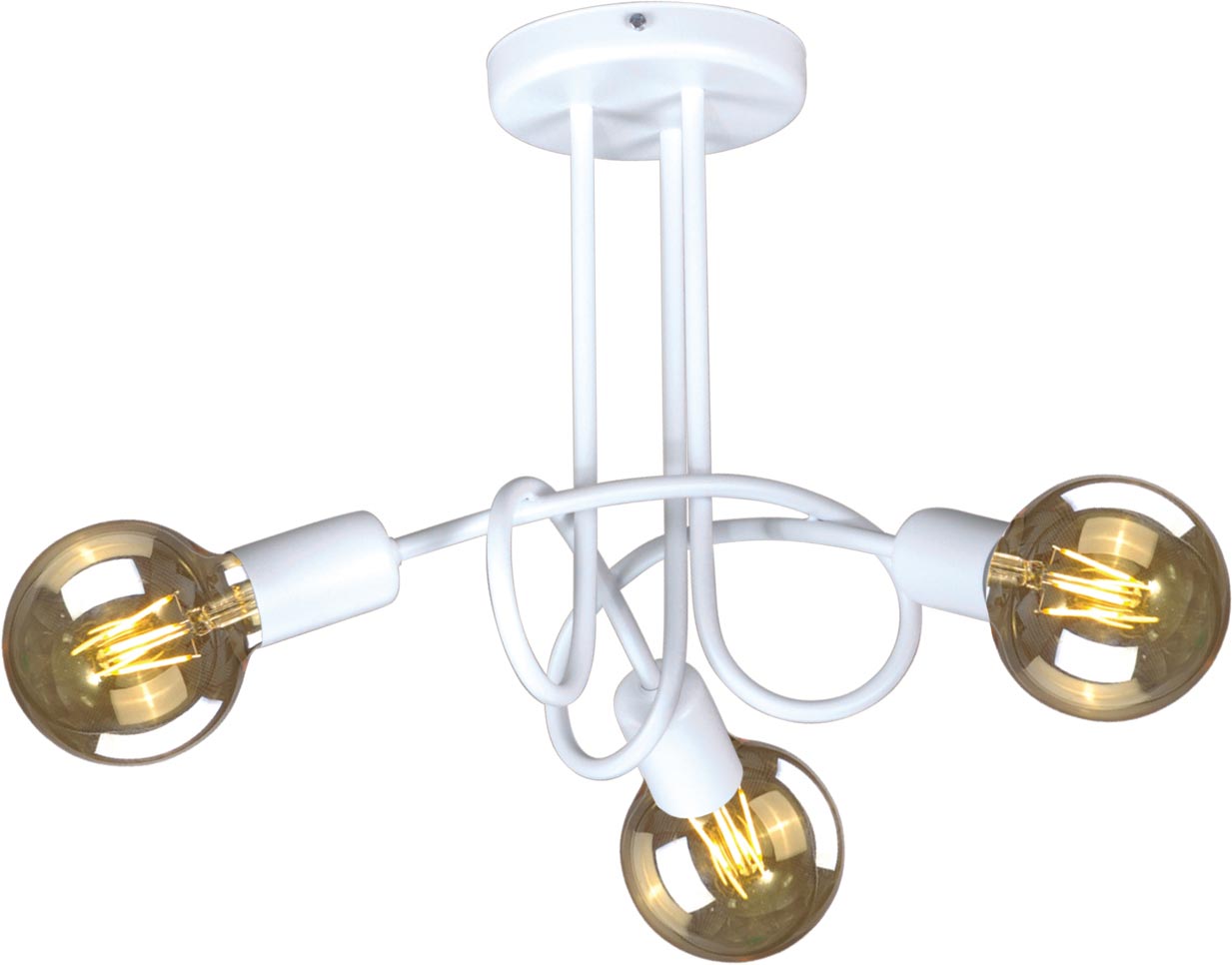 Kaja Deze plafondlamp 3x60 W wit K-3610