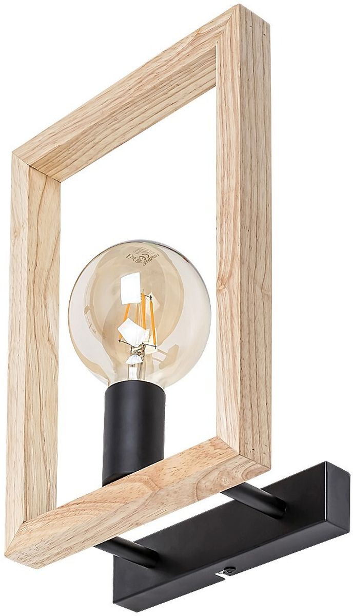 Rabalux Indigo wandlamp 1x40 W zwart-hout 2289