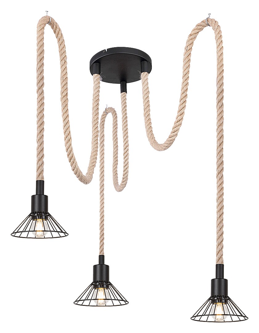 Rabalux Daryl hanglamp 3x40 W zwart 5272